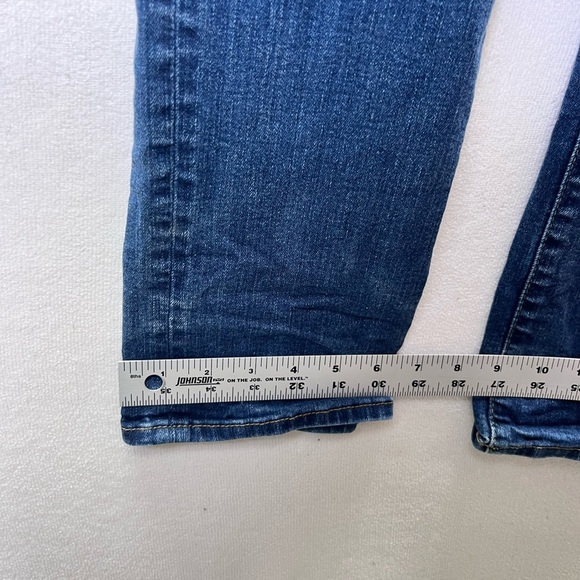 Eddie Bauer Slightly Curvy Straight Leg Jeans Womens 10 Blue Denim Stretch 2243 - Picture 9 of 12